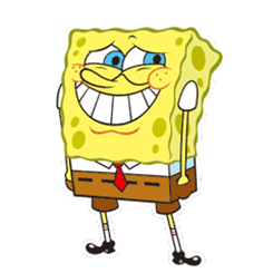 Gif animé rire Bob l'éponge